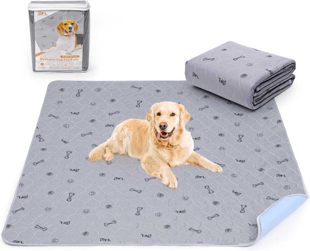 Washable Pee Pads for Dogs, 2Pack Puppy Pads Washable with Bone Print,Absorbent Reusable Whelping Pads Non-Slip Dog Mats for Floor Protector, Couch Cover, Crate, Potty Training 31x36 - Image 15