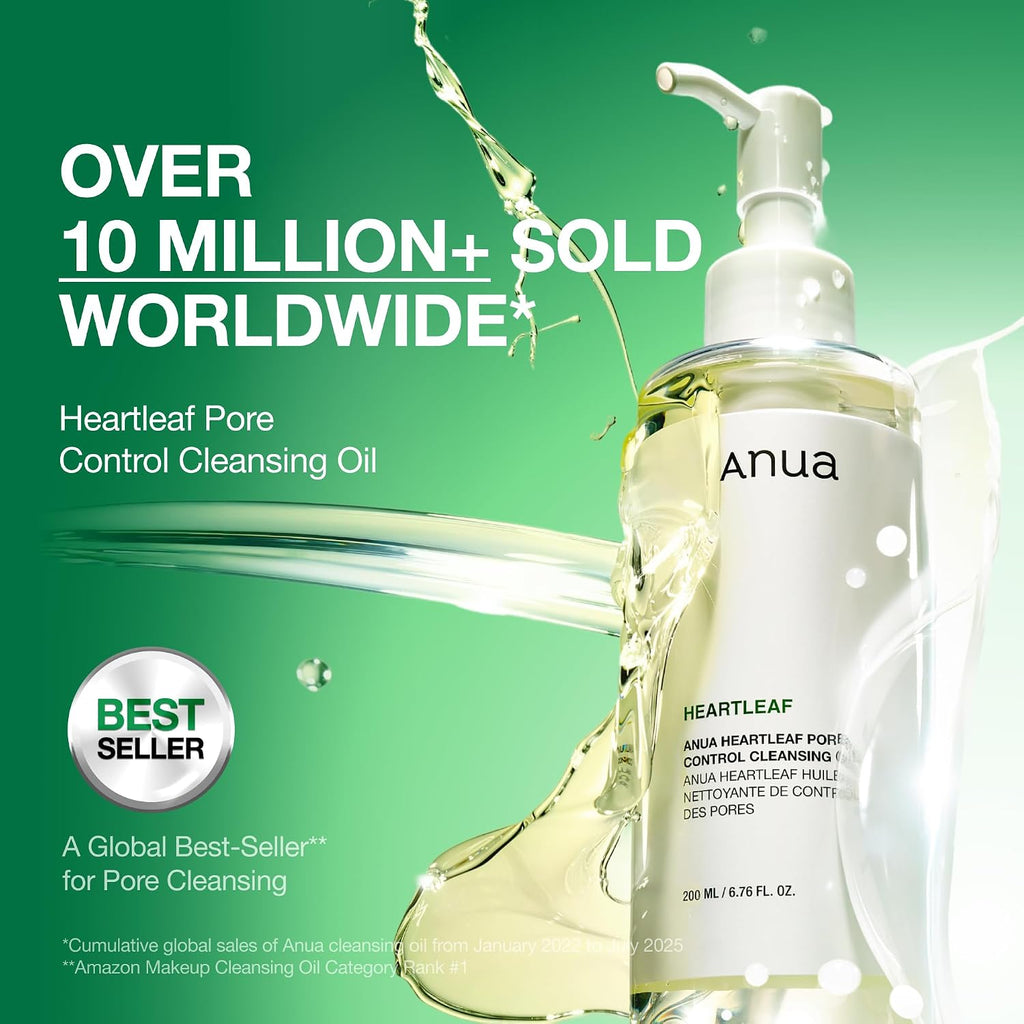 Heartleaf Pore Control Cleansing Oil by Anua for Unisex - 6.76 oz Cleanser - Image 3