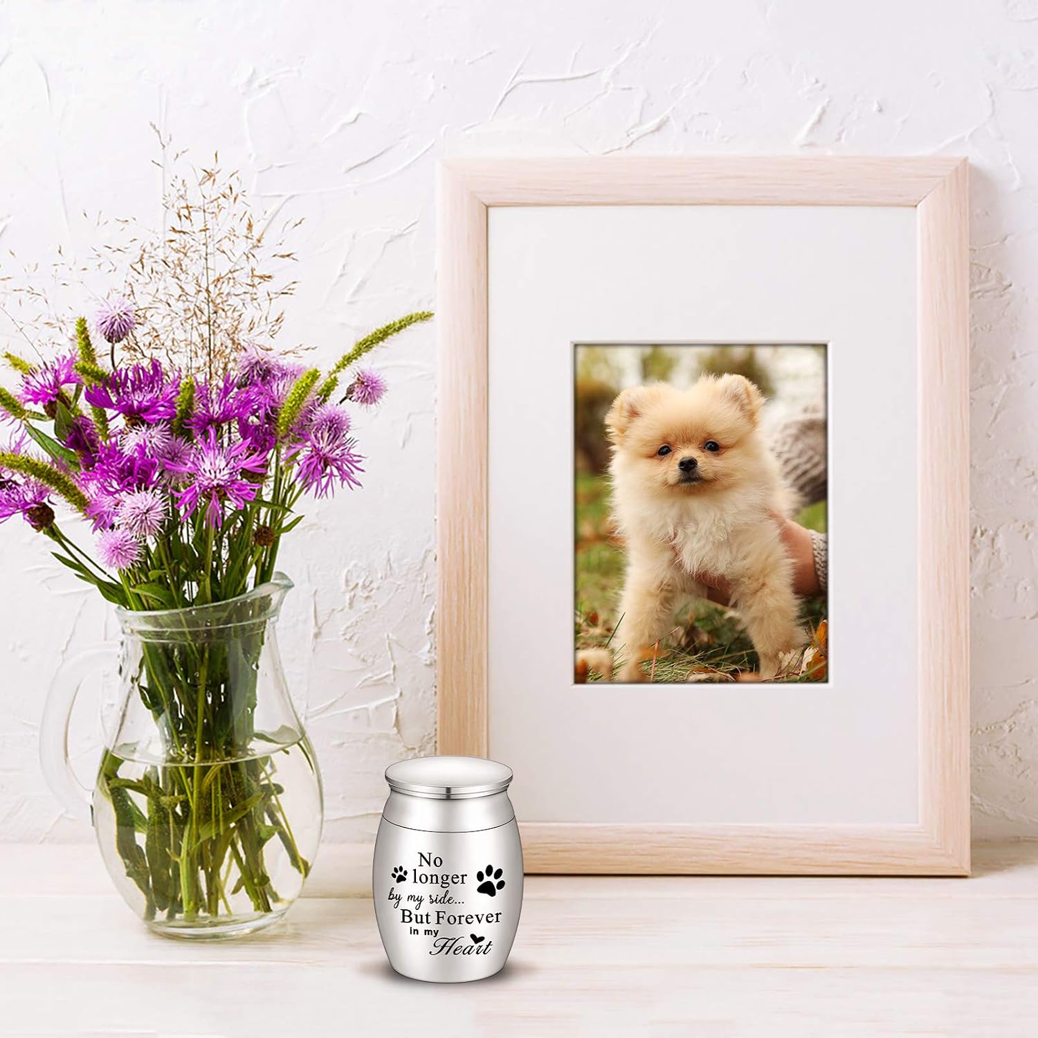 XIUDA stainless steel keepsake container showing water resistant multiple thread ring