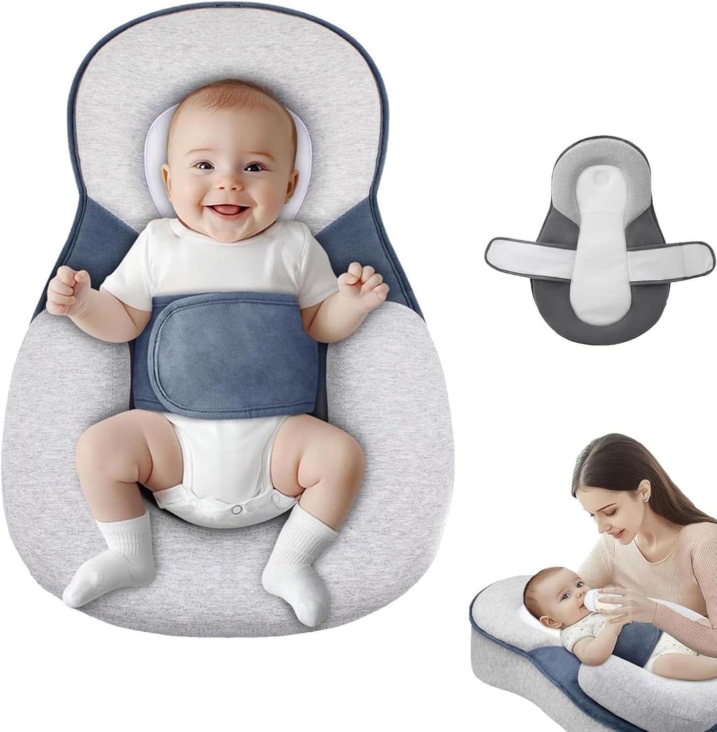 Fobserd baby lounger pillow front view for infant support