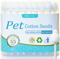MEDUWEDU Pet Cotton Swabs 55 Count front view in packaging