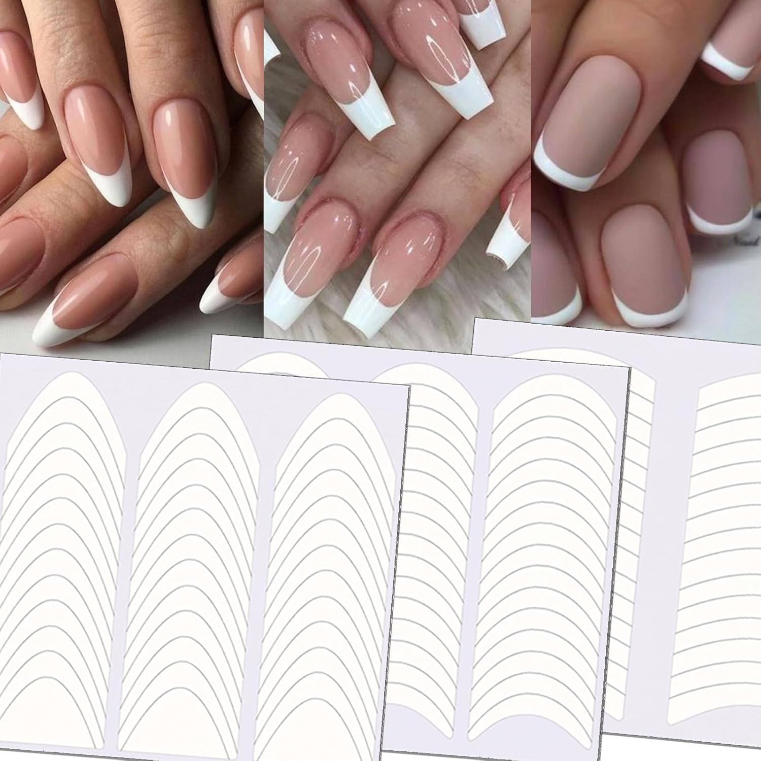 TailaiMei French Manicure Nail Art Stickers 36 sheets pack