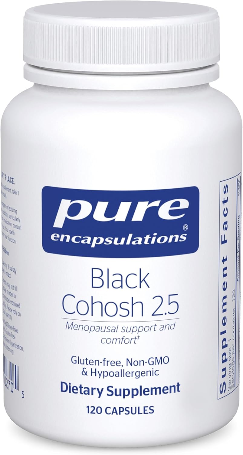 Pure Encapsulations Black Cohosh 2.5 front view bottle