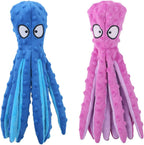 CPYOSN Dog Squeaky Toys Octopus - No Stuffing Crinkle Plush Toys for Puppy Teething, Durable Interactive Chew Toys for Small, Medium and Large Dogs Training and Reduce Boredom, 2 Pack - Image 10