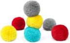 CHIWAVA 24PCS 1.8" Catnip Furry Cat Toys Ball Soft Pom Pom Balls Kitten Chasing Quiet Play Assorted Color - Image 9