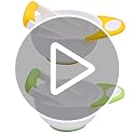 DOITOOL infant manual grinder set taken apart demonstrating easy cleaning features