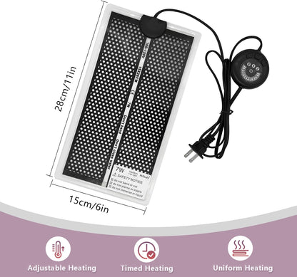 KABASI reptile heat pad showing honeycomb surface texture