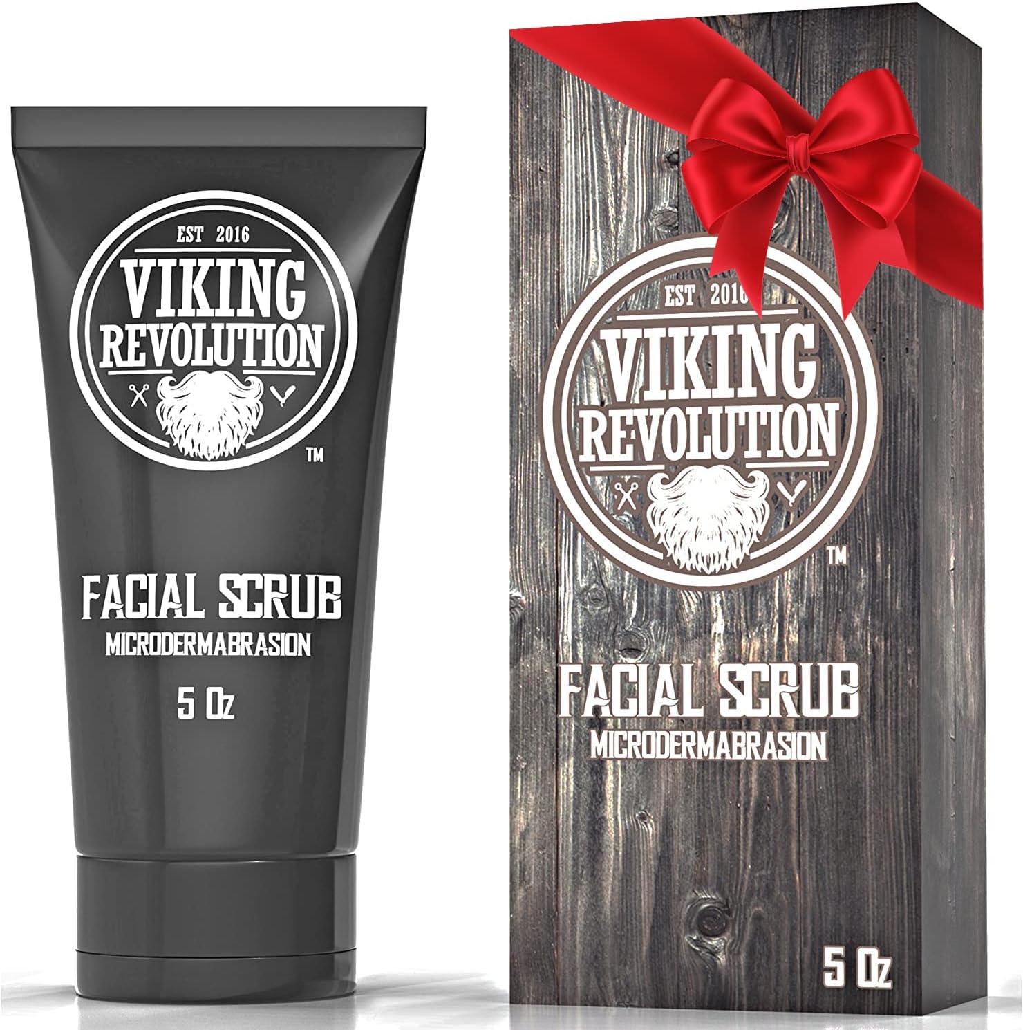 Viking Revolution Microdermabrasion Face Scrub for men front view packaging