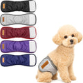 Colenumone washable male dog diaper belly bands front view showing quilted texture