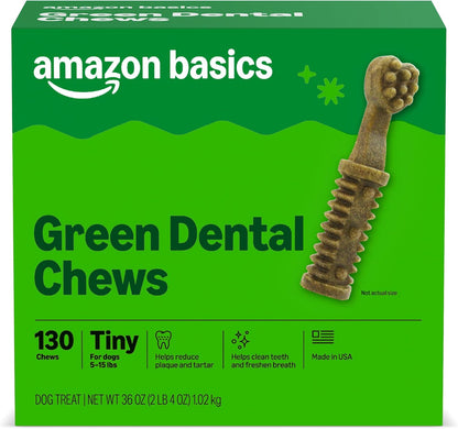 Amazon Basics Dental Dog Treats to Help Clean Teeth & Freshen Breath for Large Dogs, Unflavored, Per Pack: 24 Count, 2.25 pounds (Previously Wag) - Image 12