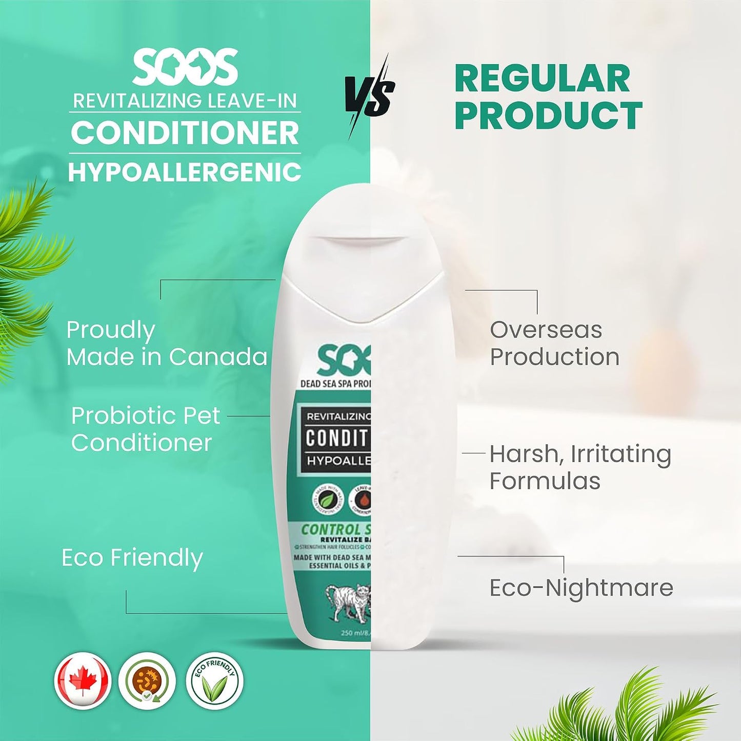 Imported Dead Sea grooming conditioner for shedding control