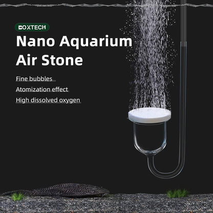 boxtech Aquarium Air Stone, Fish Tank Bubble Diffuser High Dissolved Oxygen Airstones for Air Pump Accessoriess with 1 Check Valve, 2 Suction Cup for Aquarium Pond Hydroponic - Image 9