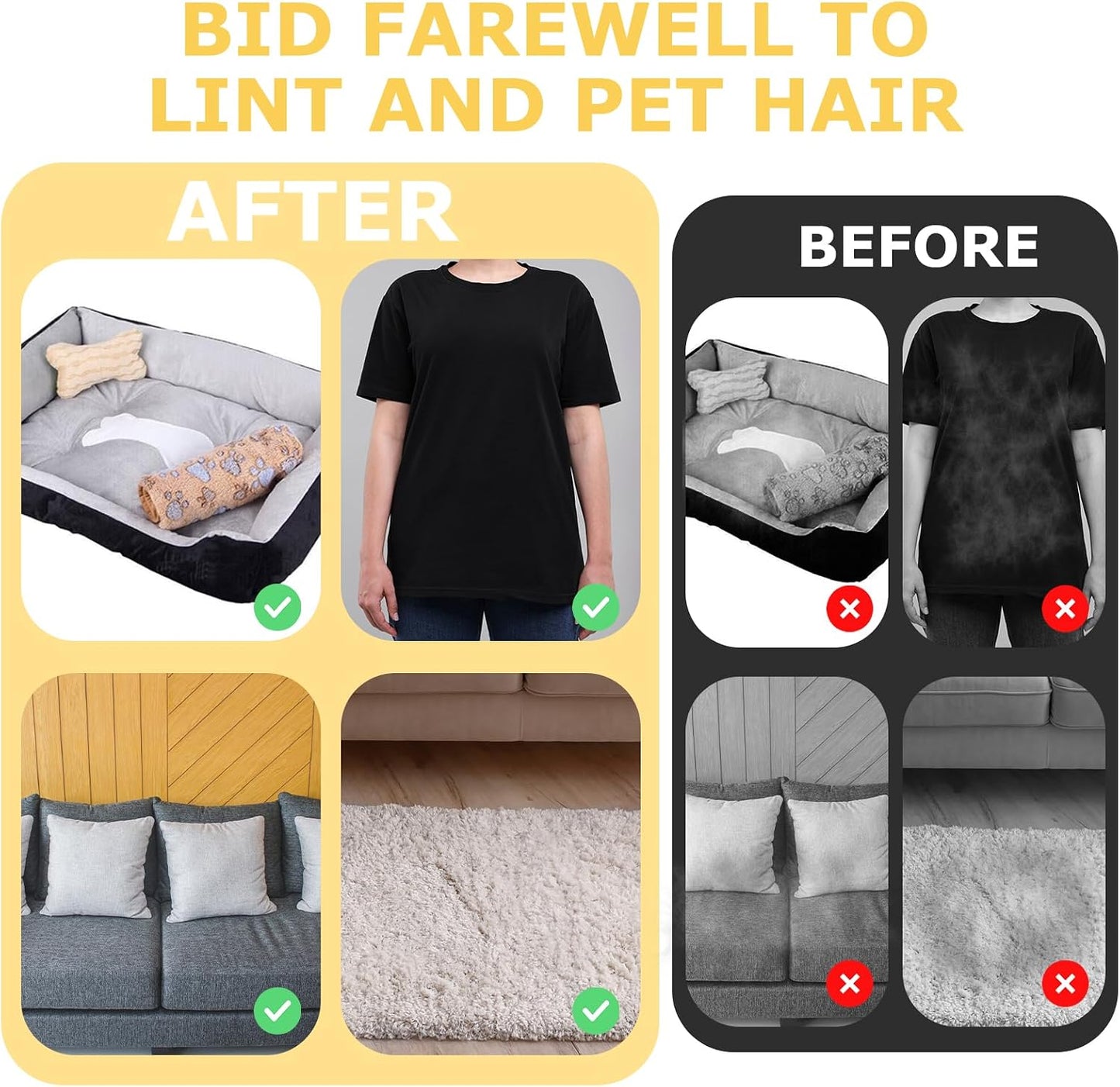Katozoo reusable fur remover used on a car seat