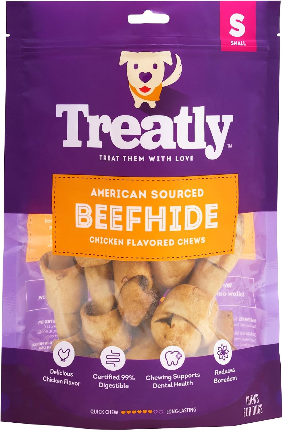American Sourced Beefhide Bones 15-17" Dog Chew Treats - Natural Flavor, 1 Count/1 Pack - Image 14