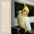 Natural Rapport pet bird habitat cleaner spray application