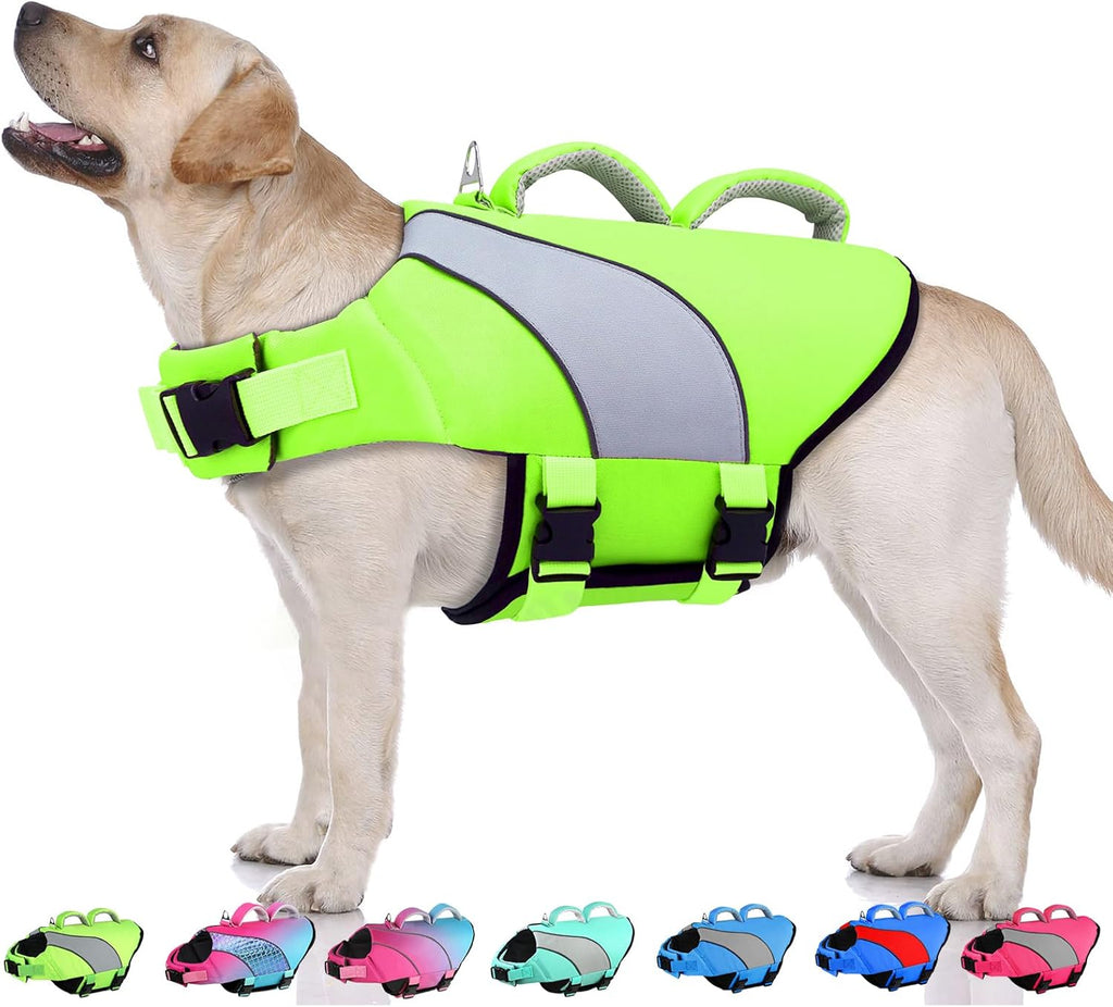Doglay Dog Life Jacket, Adjustable & Reflective Dog Life Vest for Swimming and Boating, High Buoyancy Swimming Safety Vest with Rescue Handles and D-Ring for Small Medium Large Dogs. - Image 15