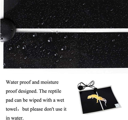 Side profile of waterproof Kabasi reptile heating pad