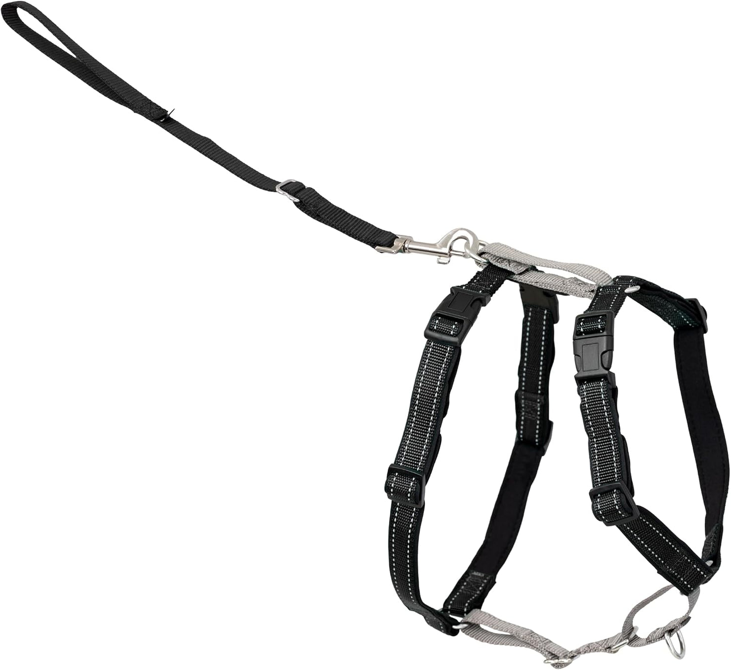 PetSafe 3 in 1 No-Pull Dog Harness for Medium Dogs - Walk, Train or Travel - Helps Pets from Pulling on Walks - Seatbelt Loop Doubles as Quick Access Handle - Reflective- Medium, Black - Image 12