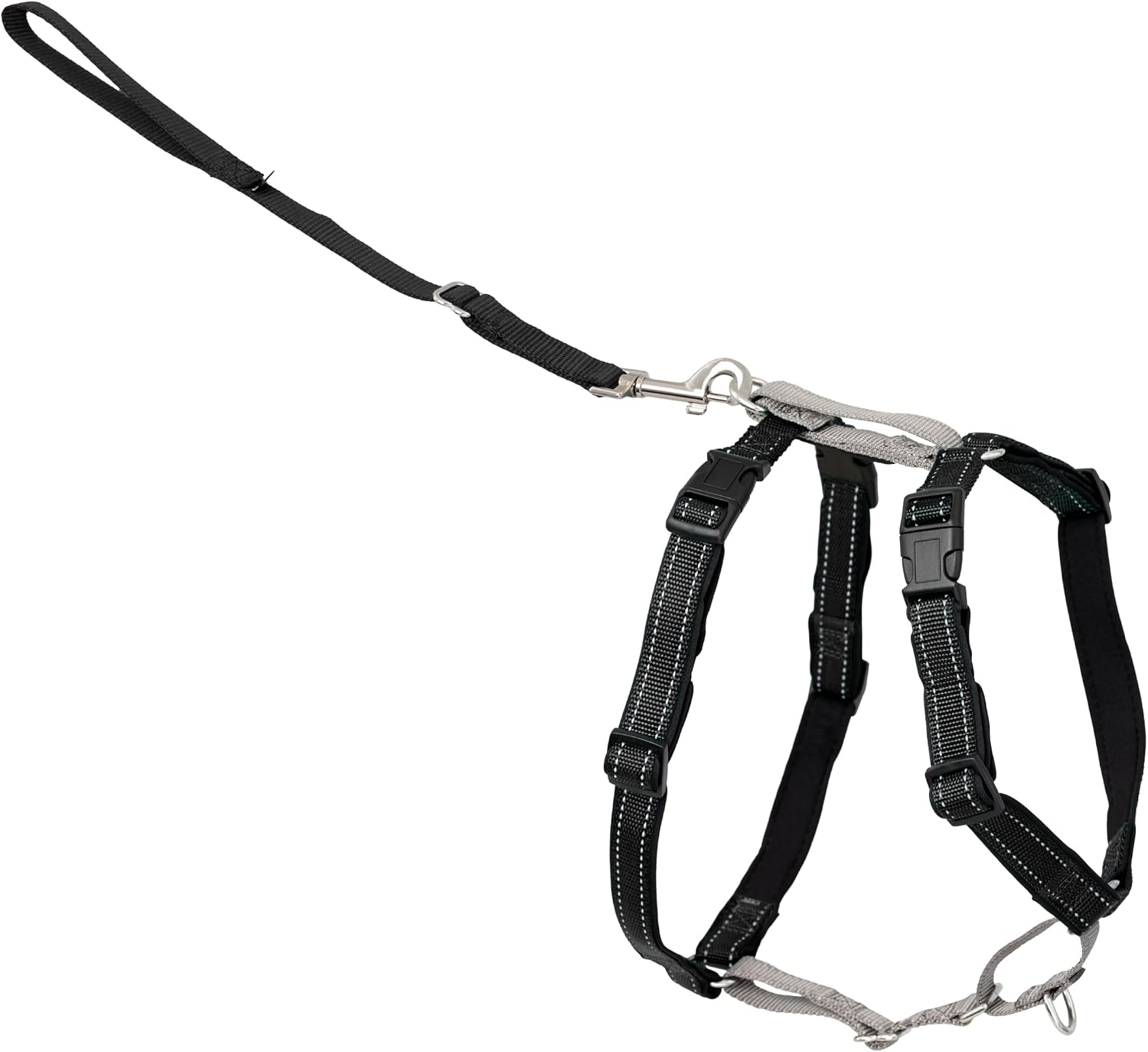 PetSafe 3 in 1 No-Pull Dog Harness for Medium Dogs - Walk, Train or Travel - Helps Pets from Pulling on Walks - Seatbelt Loop Doubles as Quick Access Handle - Reflective- Medium, Black - Image 12