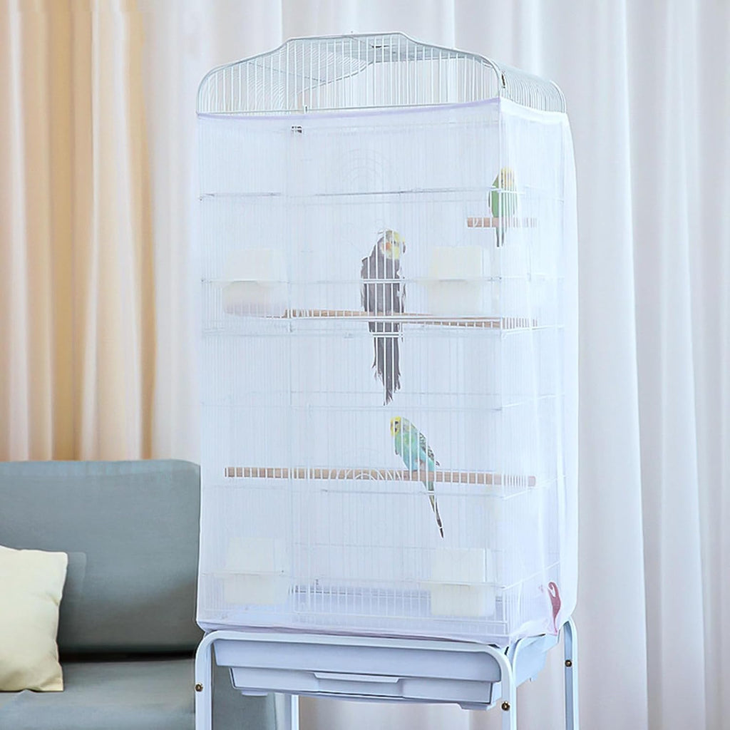 Breathable white nylon fabric texture of Zarsio bird cage cover
