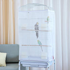 Breathable white nylon fabric texture of Zarsio bird cage cover
