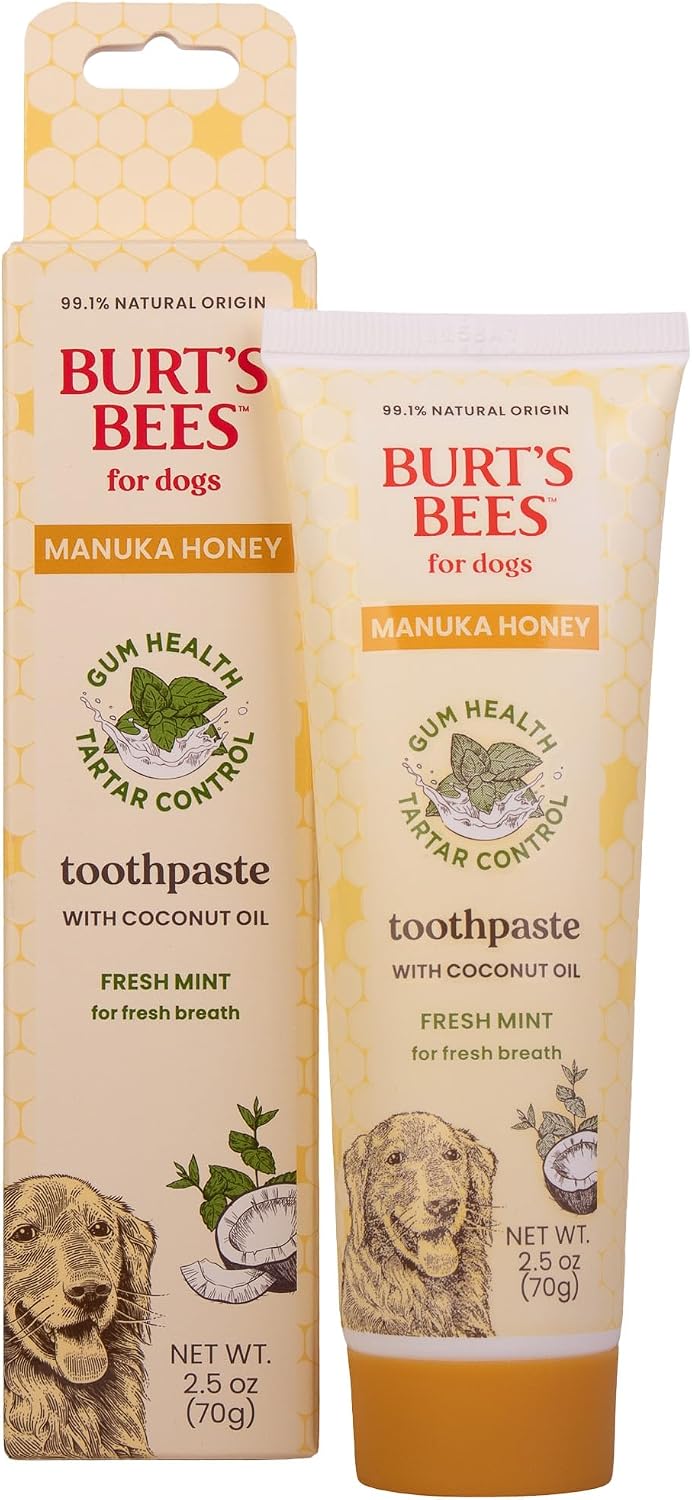 Authentic imported Burt's Bees for Pets 2.5 Ounce toothpaste tube