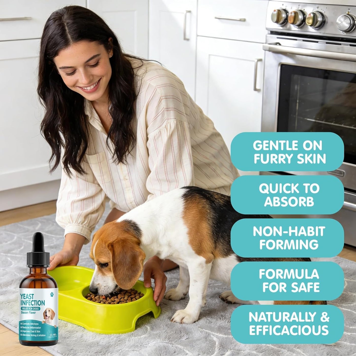 Armoya pet health yeast dermatitis liquid solution for Indian pet owners