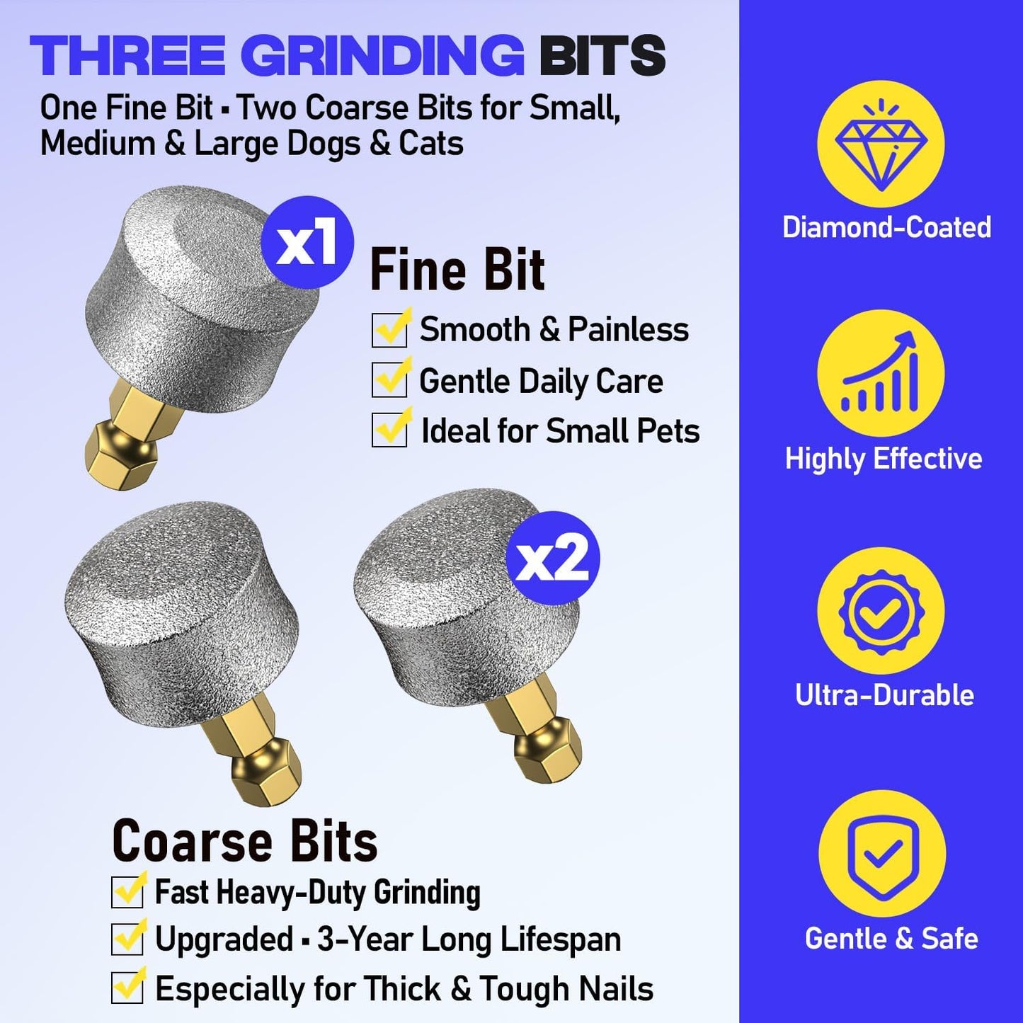 Close up of Tikocat nail grinder diamond bit attachment