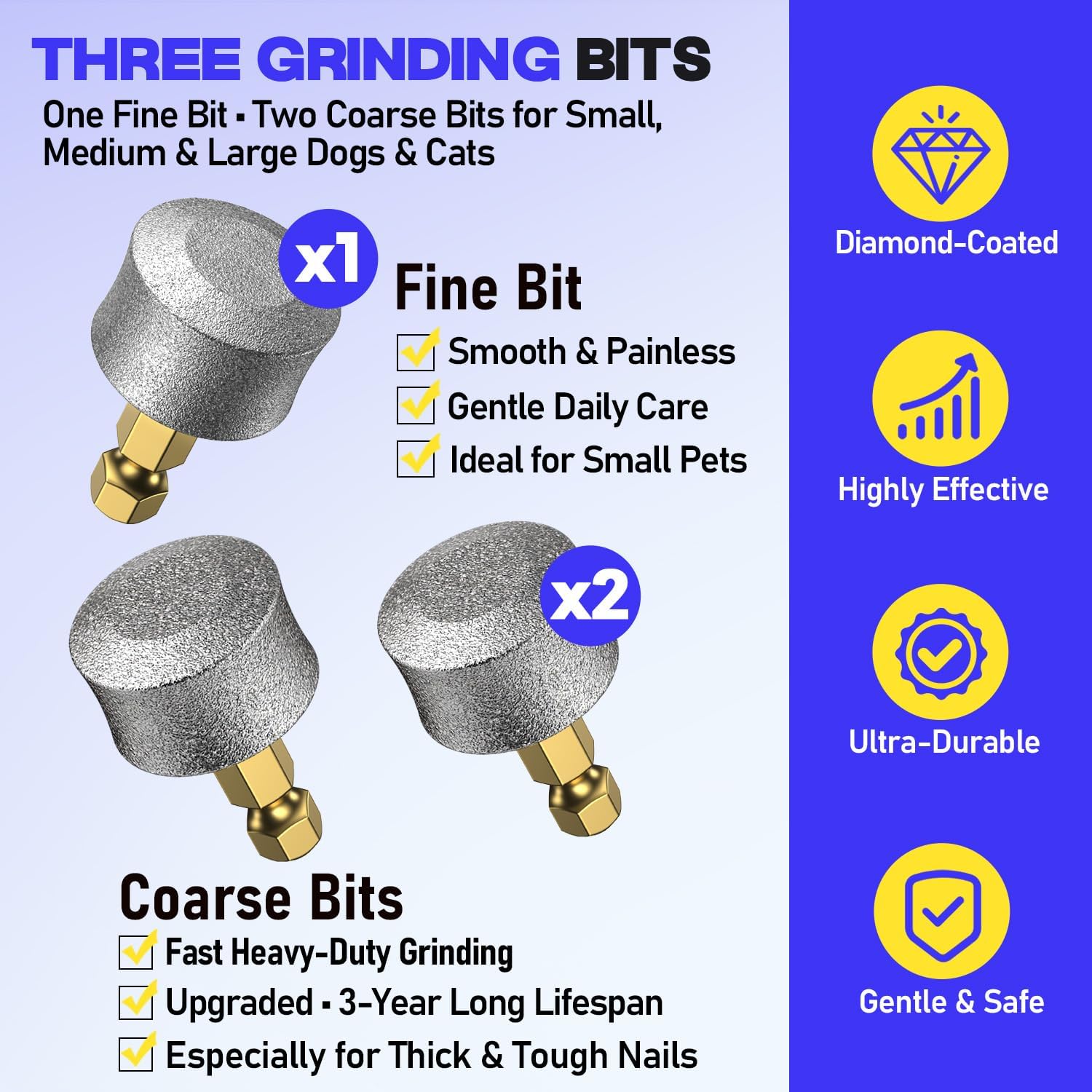 Close up of Tikocat nail grinder diamond bit attachment