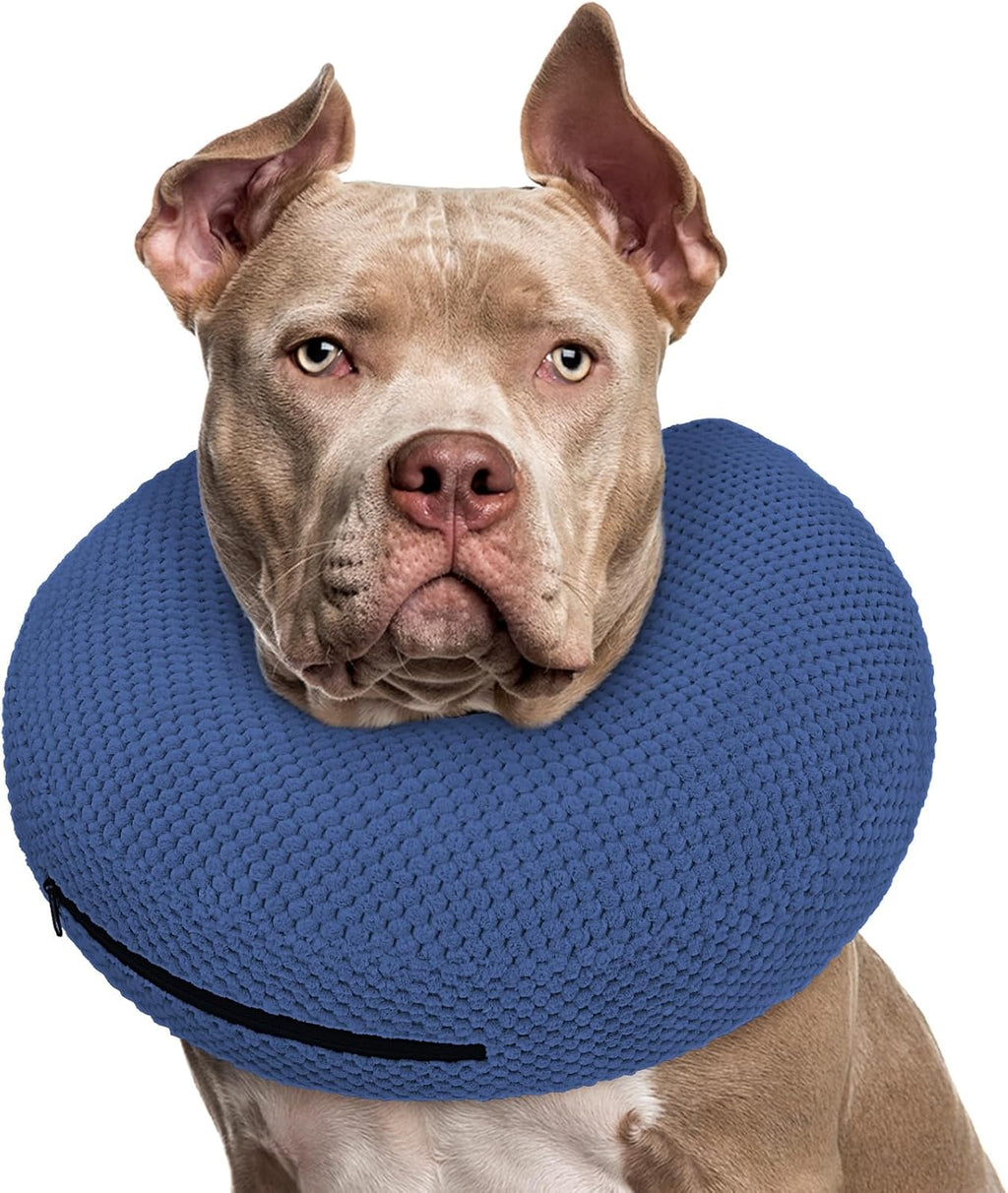 Supet Inflatable Dog Cone Collar for Dogs to Stop Licking, Dog Donut Collar After Surgery, Soft Pet Cone for Small Medium Large Dogs - Image 13