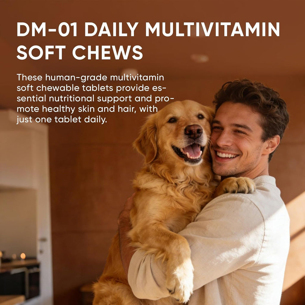 Eyutrd beef flavored daily multivitamin 60 soft chews container back view