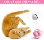MALLMALL6 bouncy pink springs and crinkle balls pet toy bundle