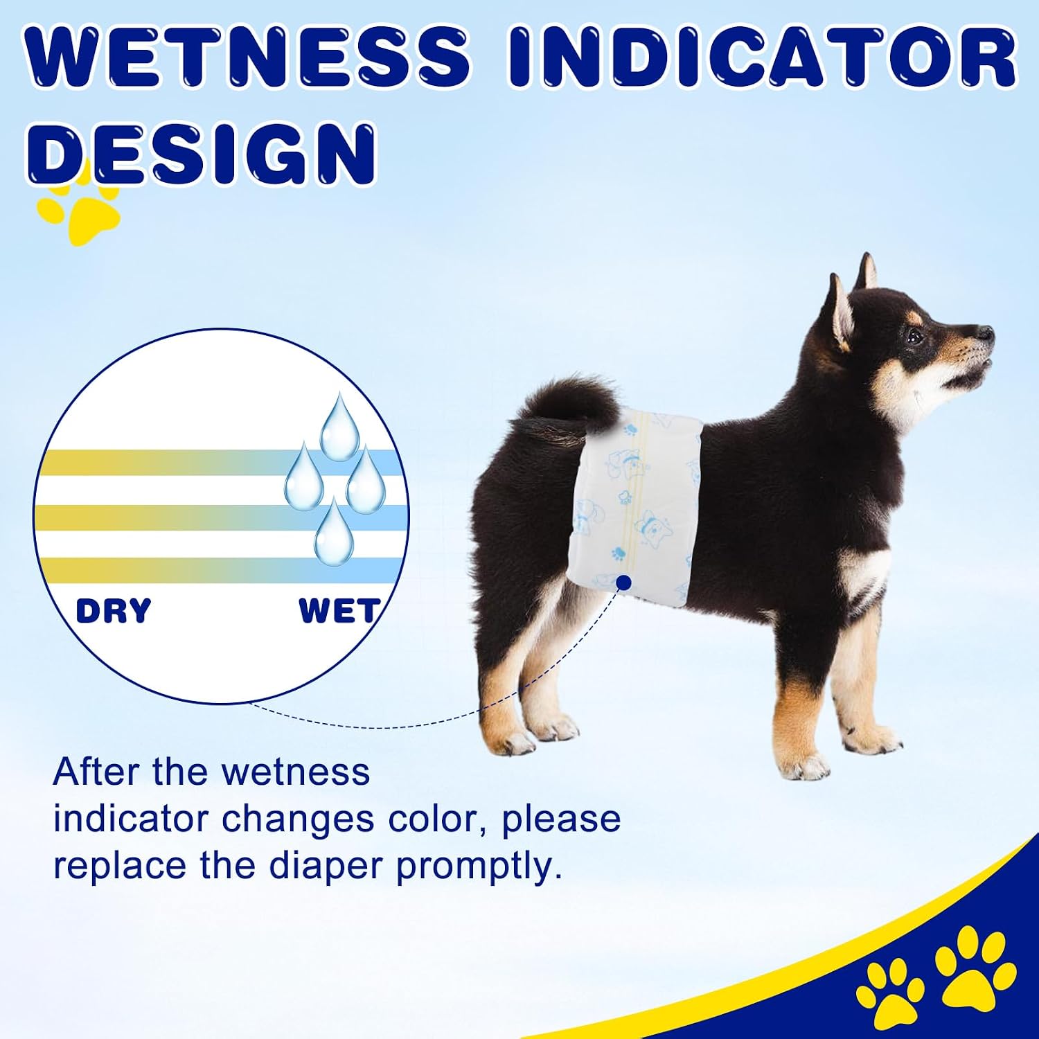 XPCARE male dog belly bands laid flat showing the secure hook and loop fastener tabs.