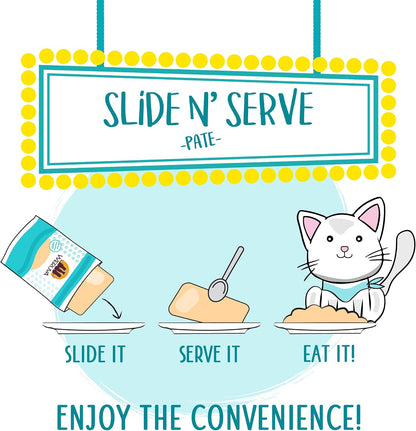 Weruva Slide N' Serve Pat Wet Cat Food, The Showcase Chowdown Variety Pack, 2.8oz Pouch, Pack of 16 - Image 9