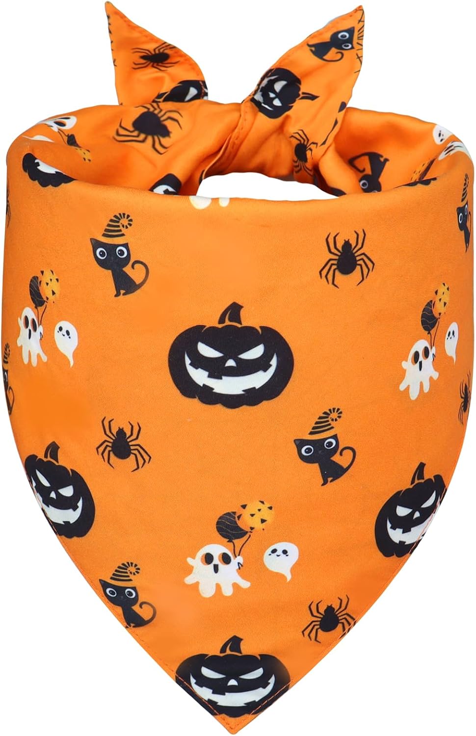 Detailed view of tie-on triangle pet bandana