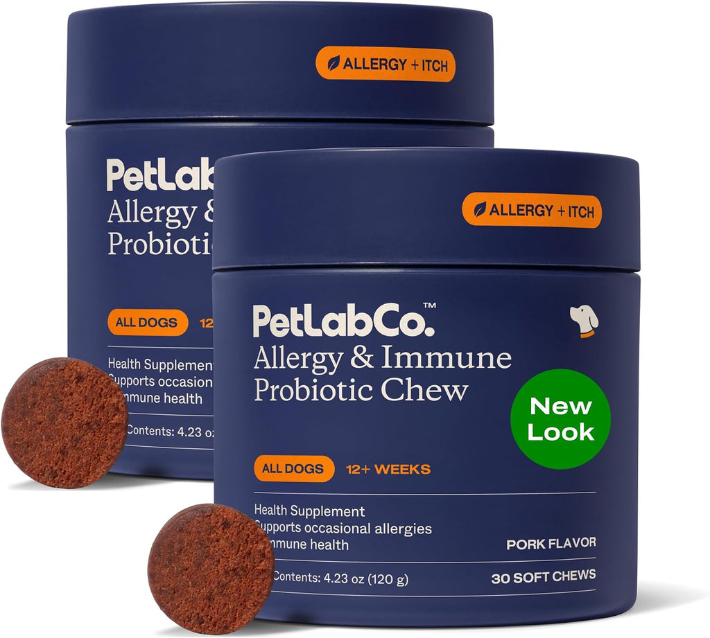 PetLab Co. Allergy & Immune Probiotics for Dogs, Support Seasonal Allergies, Gut & Digestive Health - Pork Flavor - 30 Soft Chews - Pack of 3 - Image 9