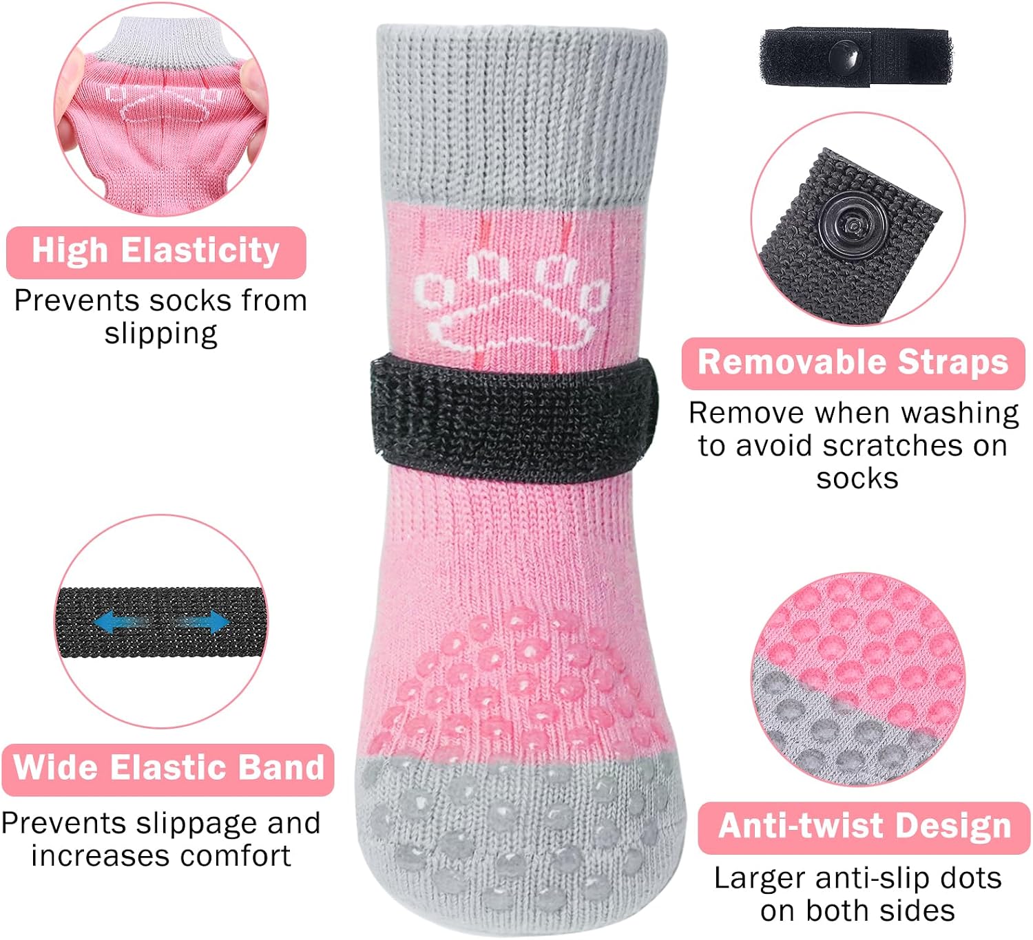 Adjustable strap detail on Scenereal paw protectors.