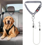 Idepet Dog Seat Belt for Car, 2 Pcs Stainless Steel Chew Proof Dog Seatbelt 3 in 1 Harness for Safety Heavy Duty Pet Seat Belt for Medium & Large Dogs (Black) - Image 9
