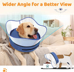 Supet protective pet collar attached to regular collar loop
