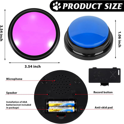 Close up view of the durable ABS plastic construction of the Zzhxkjhky pet buzzer.