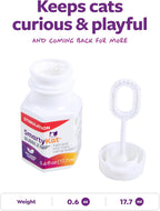 Close up of the SmartyKat bubble solution bottle cap and internal wand