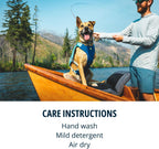 Waterproof pet swimming aid vest reinforced leash connection loop