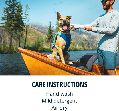 Waterproof pet swimming aid vest reinforced leash connection loop
