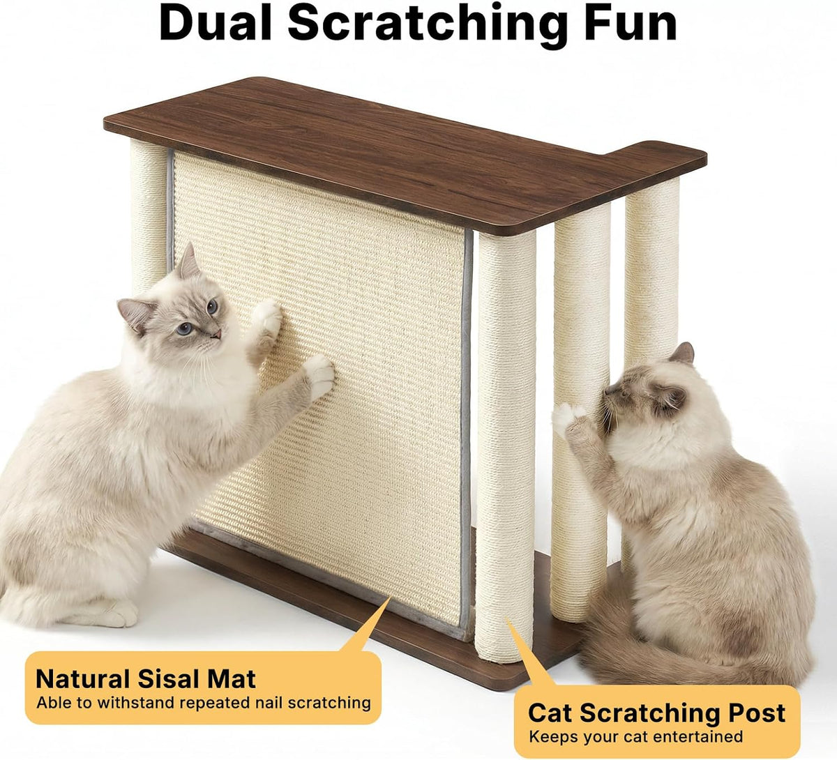 Veehoo furniture protector with sisal scratching panel
