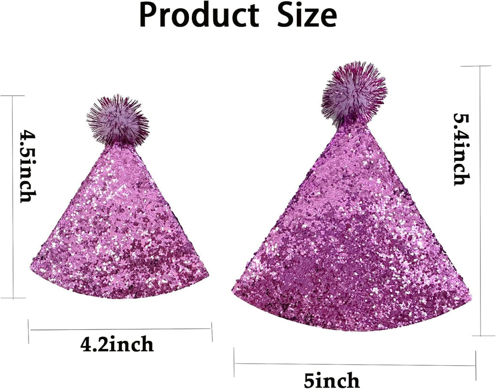 Adjustable elastic strap detail on pet birthday hat