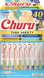 INABA Churu Cat Treats, Lickable, Squeezable Creamy Pure Cat Treat with Green Tea Extract & Taurine, 0.5oz. Each Tube, 20 Tubes, Chicken & Seafood Variety - Image 10