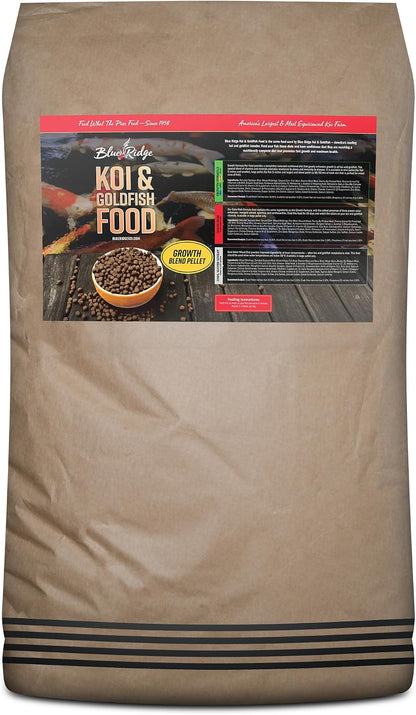 Blue Ridge Koi Fish Food 2lb - Koi Food 3/16" Large and Mini Blend Growth Formula, Goldfish Food, Premium Fish Food for Ponds, Ponds Fish Food, Floating Pond Pellets - Image 11