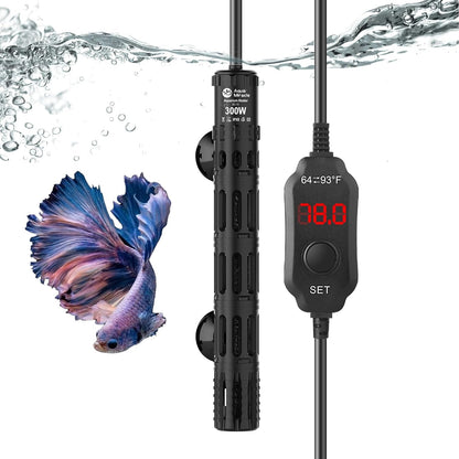 AquaMiracle Submersible Aquarium Heater, 50W Fish Tank Heaters with LED Digital Temp Display, Dry-Run Auto Power-Off & Overheat Protection, for Freshwater and Saltwater Tanks (5-10 Gal) - Image 12
