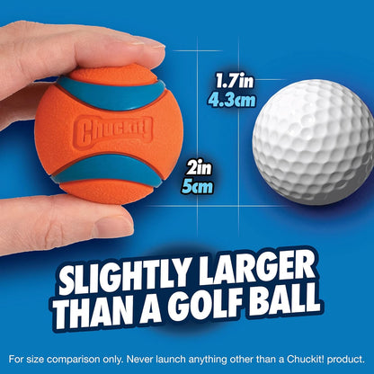 Chuckit! Ultra Ball floating in water