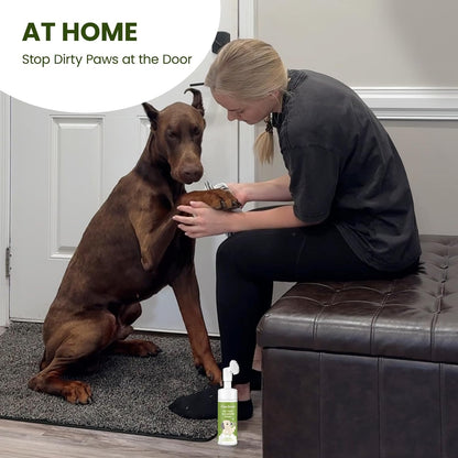 PawSono pet paw cleaner ingredients and benefits label
